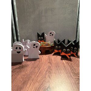 🎃 Lot of 12 Black Cats and Cute Ghosts Decor 🎃